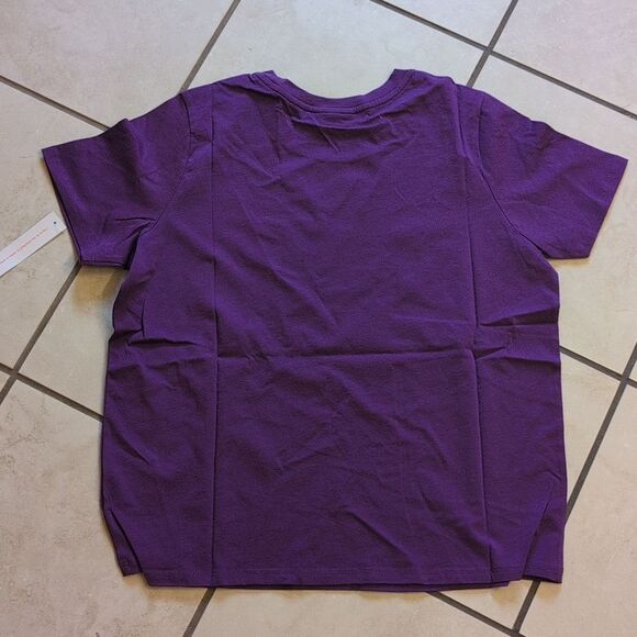 NWT ModCloth Halloween Tee Shirt Purple Organic Cotton Size L - Picture 4 of 11